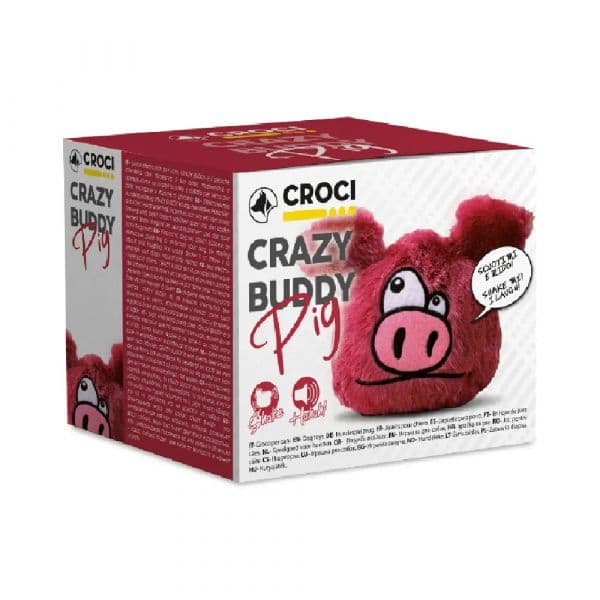 Croci Peluche Interativo Crazy Buddy Pig para Cães