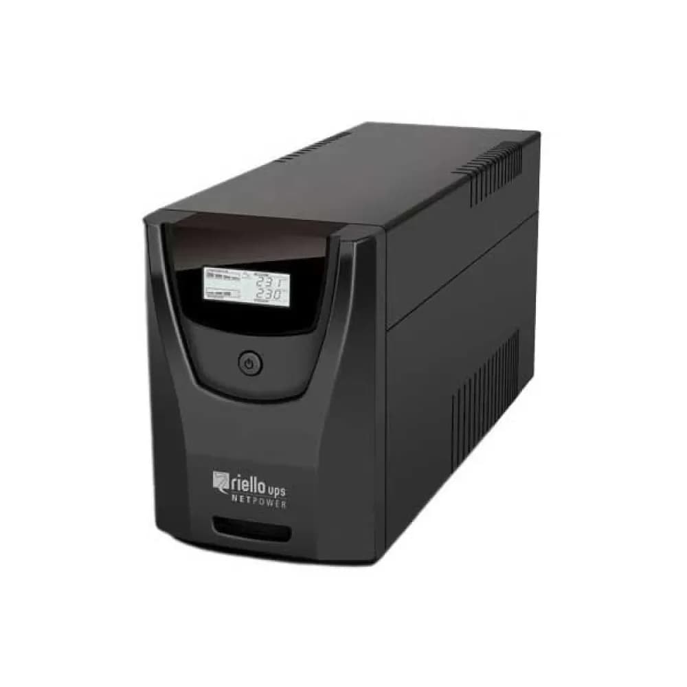 UPS Bateria recarregável Sai Riello 1,5 kVA 4h Proteção contra sobretensão e curto-circuito AVR LCD