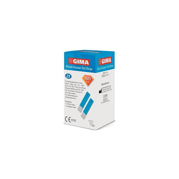 Tiras Glicose Gima 25 Unidade