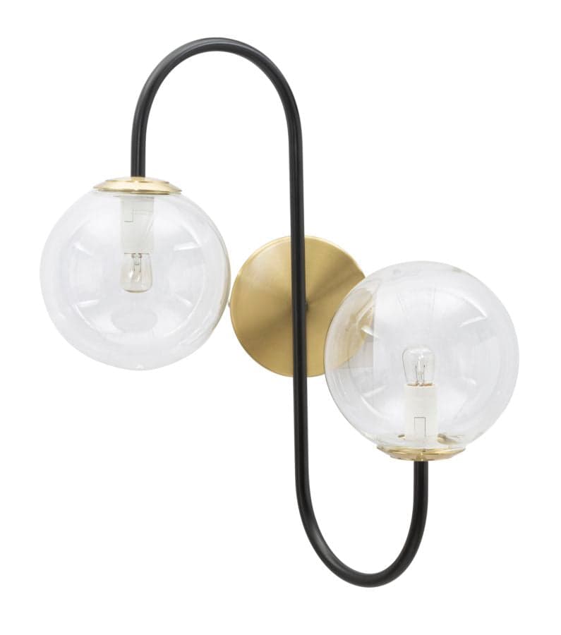 Candeeiro de Parede Iron Preto Cm 36x24x45