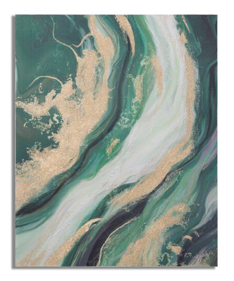 Pintura Sobre Tela Greenery Cm 80x2,8x100