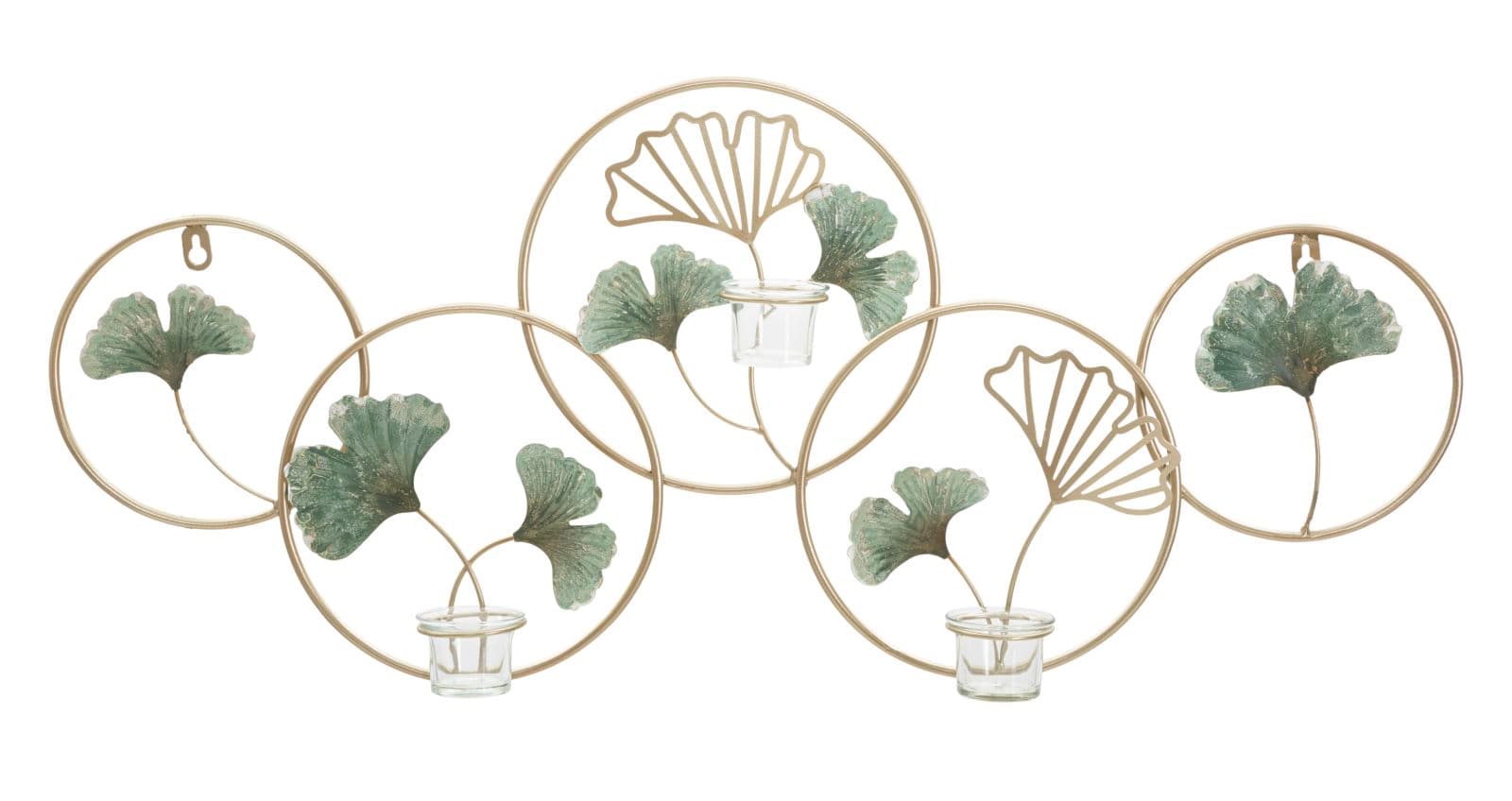 Porta velas de Parede Greenery Cm 80x7,5x35,5