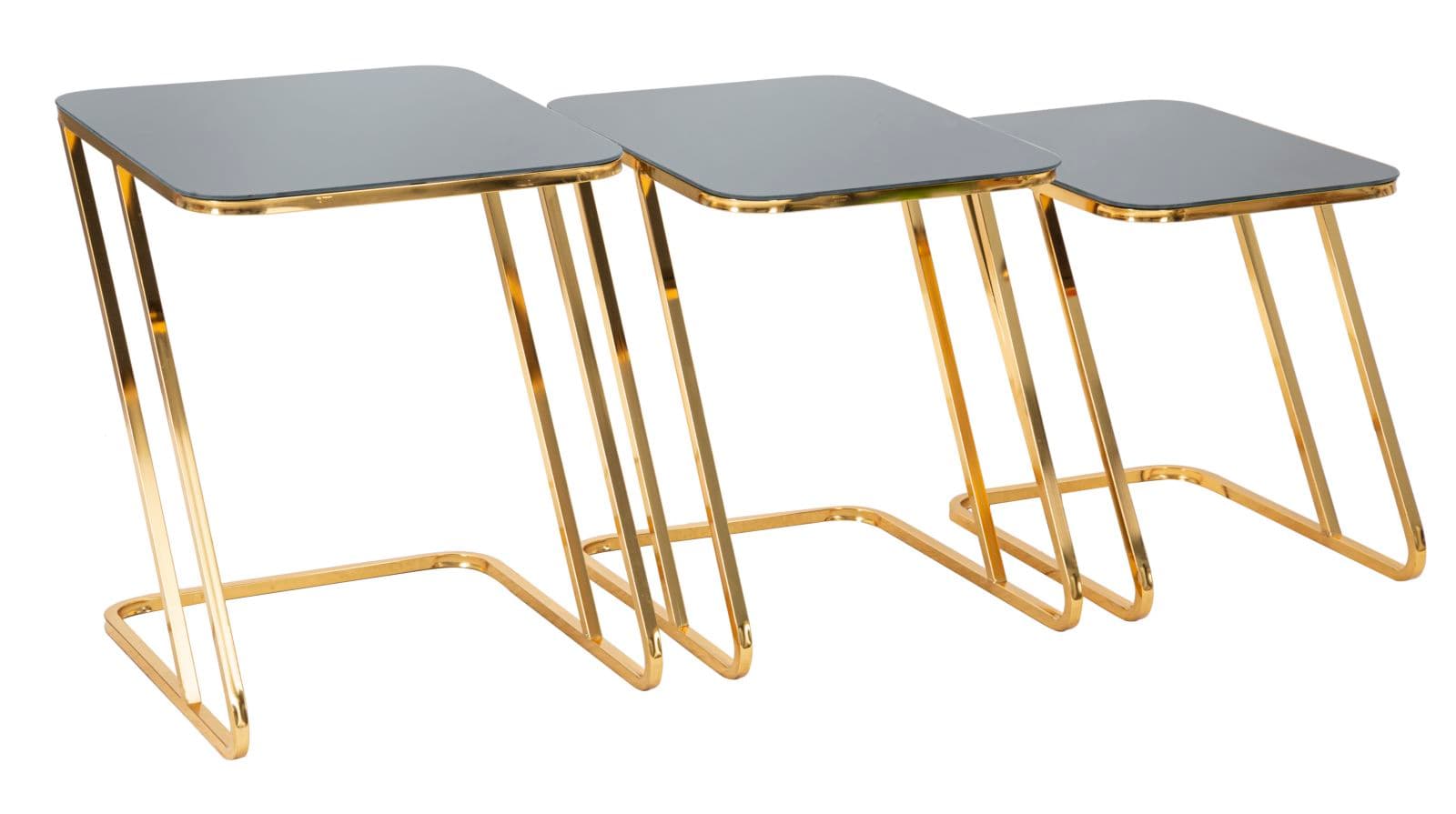 Mesas Auxiliares Simple Conjunto 3pz Cm 44x50,5x55,5-39x49x51-34x47x45