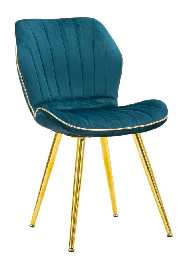 Cadeira Paris Space Ottanio Dourado Conjunto 2 Un. Cm 46x58x77