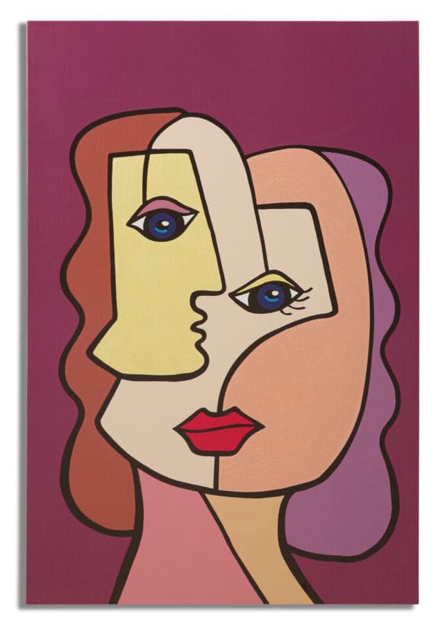 Estampa pintada Faces New -B- Cm 60x3x90