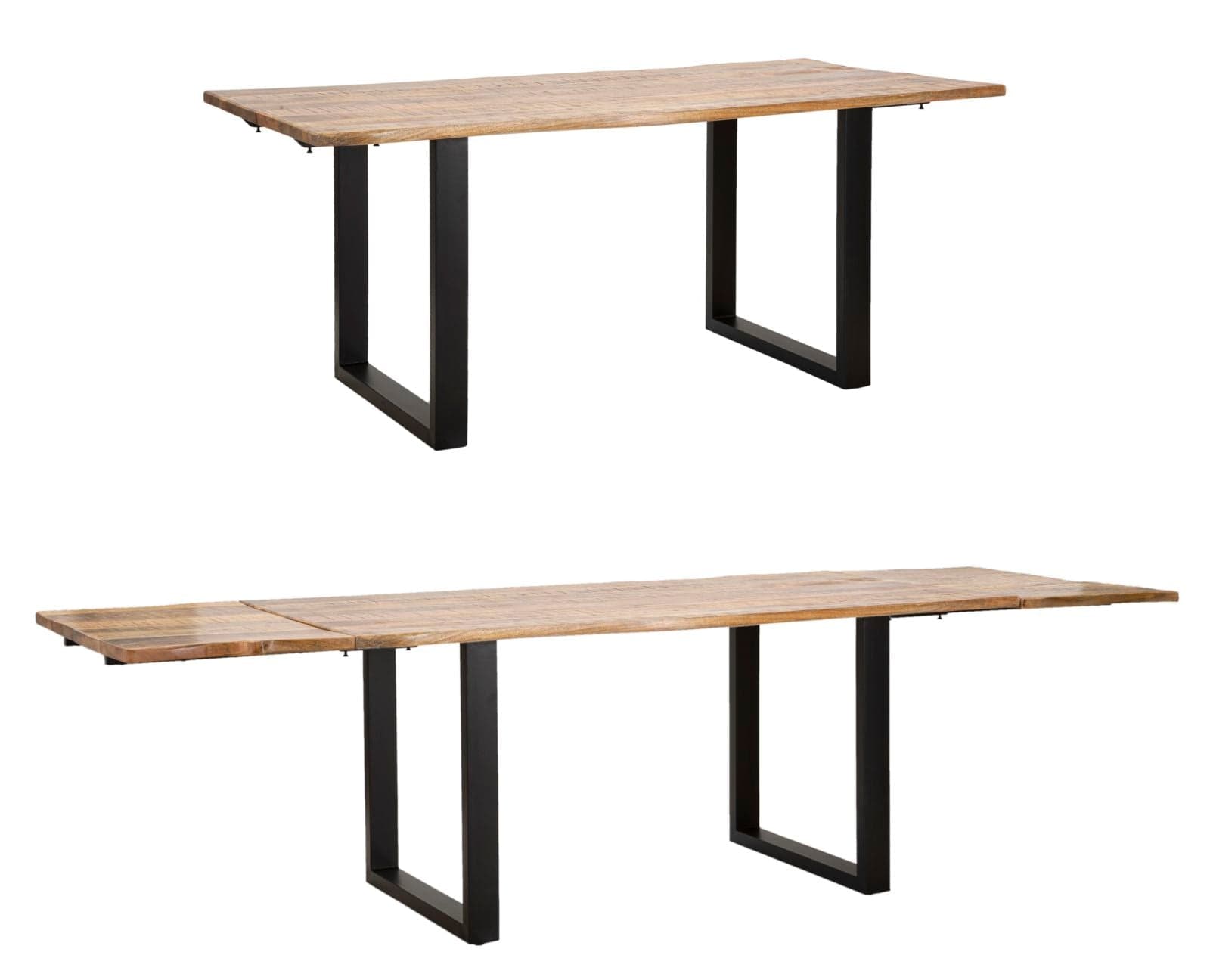 Mesa de almoço Edge All. Cm 180x90x77-madeira de Mango