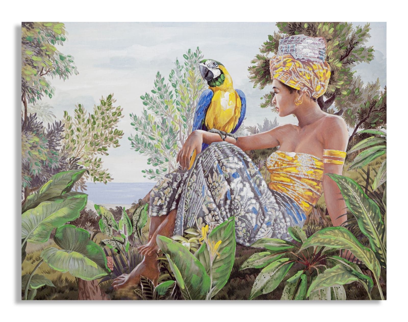Pintura Sobre Tela Kenda Orizzontale Cm 120x3x90