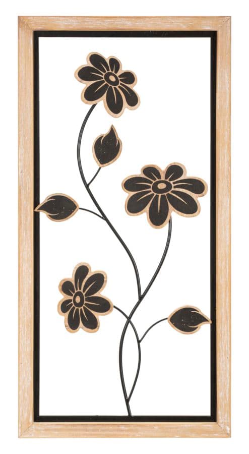 Painel em Ferro E Madeira Girish -B- Cm 30x2,5x60