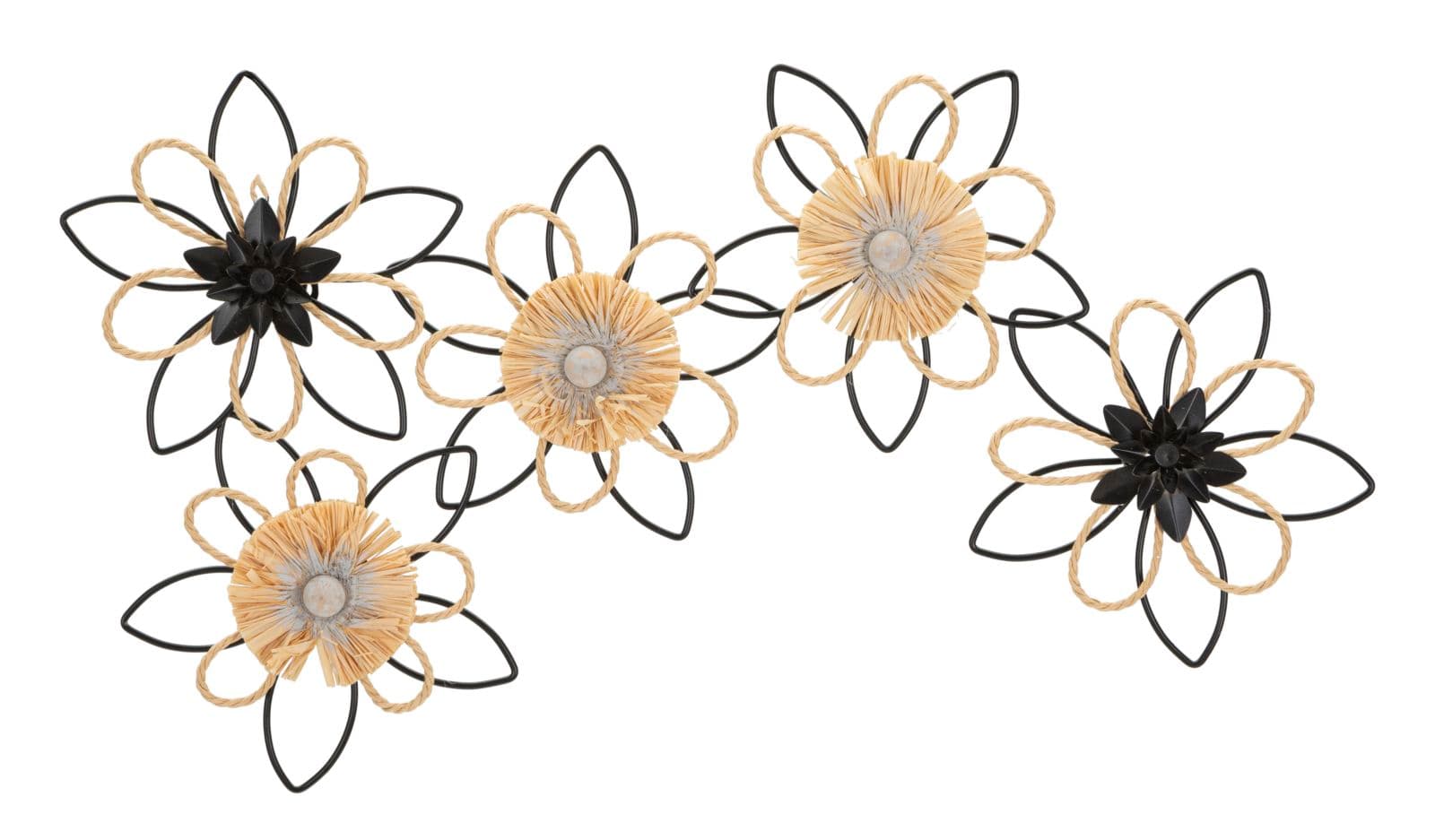 Pannelo em Ferro E Raffia Flow Cm 60x4x35