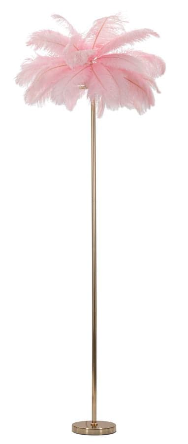 Candeeiro de Pé Palmeira Rosa Cm ø 55x160