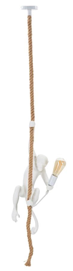 Candeeiro de Teto Monkey Branco Cm ø 27x32x60