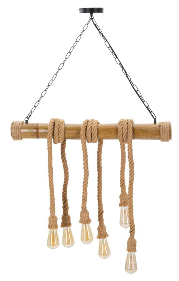Candeeiro de Teto Bamboo Rope Cm 80x15x120
