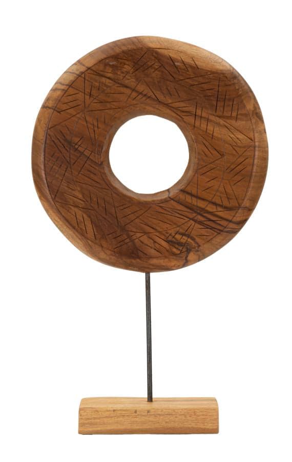 Escultura Dorat em Teca Reciclada Cm 35x10x58
