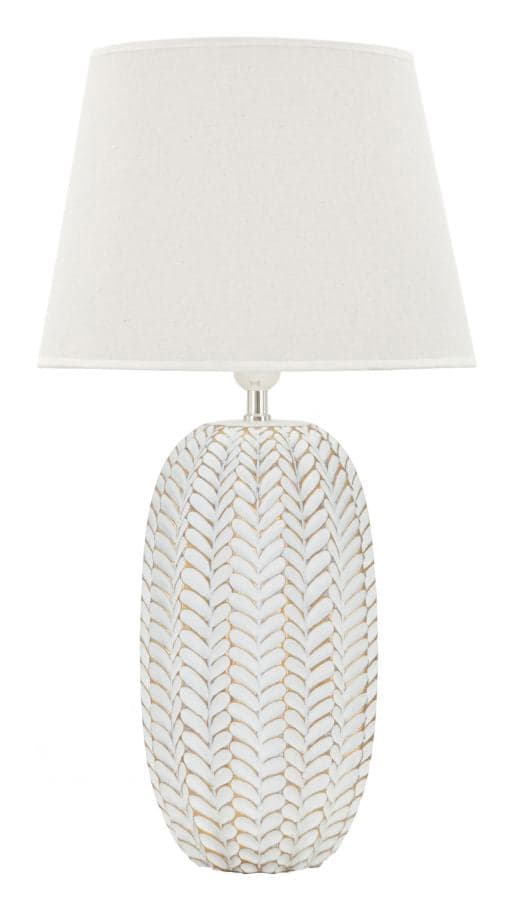Candeeiro de Mesa Resina Folha Cm ø 35x65
