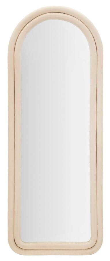 Espelho de Parede Cloe Veludo Creme Cm 60x4x160