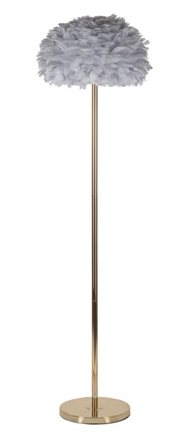 Candeeiro de Pé Feathers Slim Grigia Cm ø 43x170