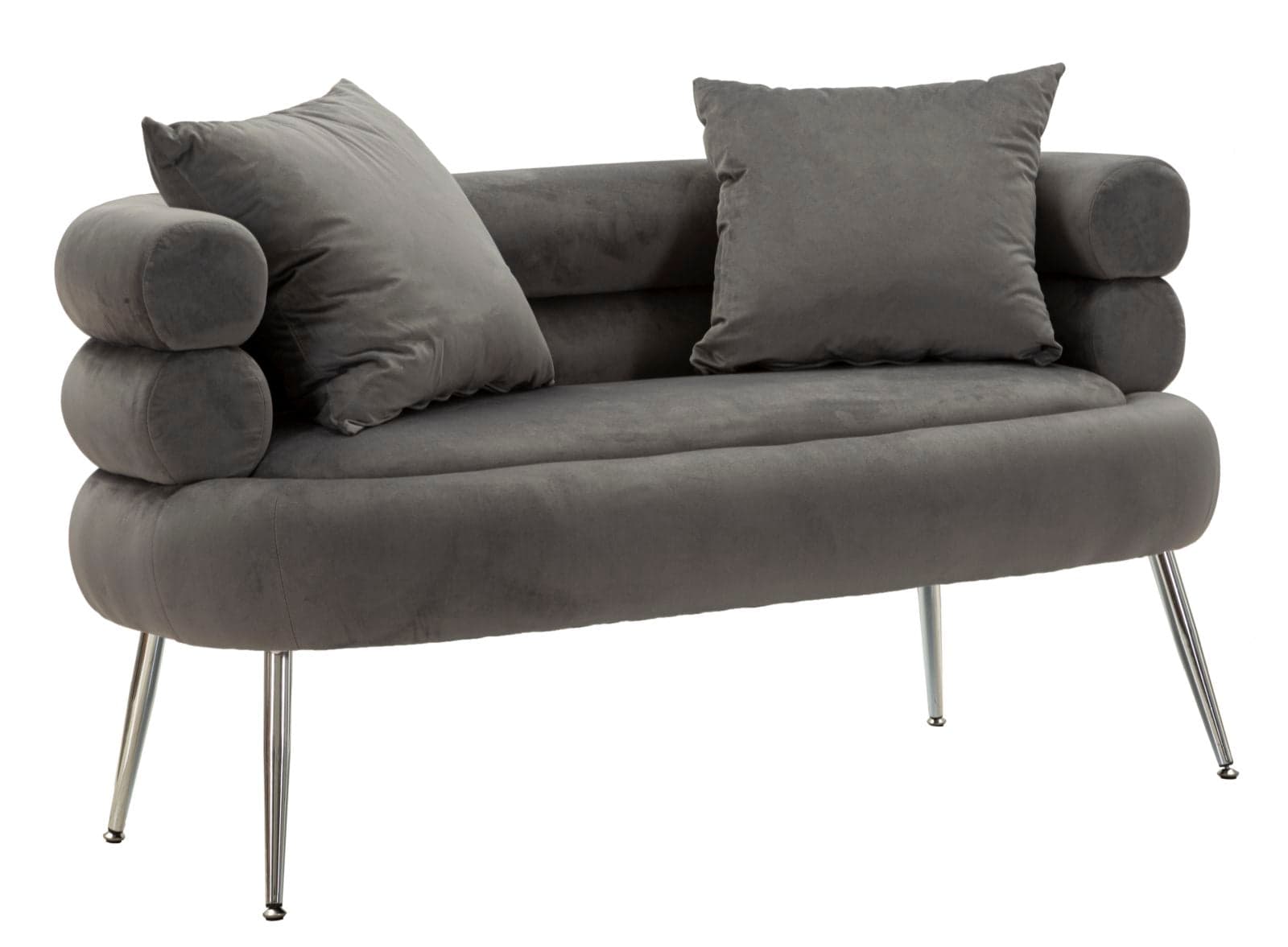 Sofá Pequeno Silvery Plus com Cuscini Cm 133x68x69