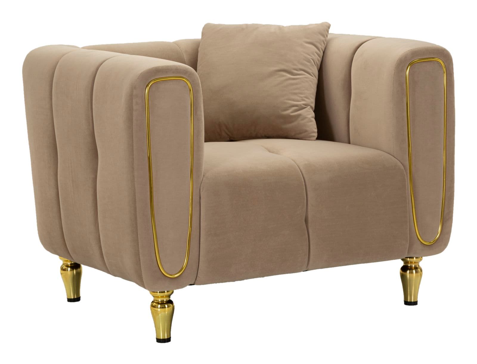 Poltrona Alma Grigio com Almofada Cm 97x81x71
