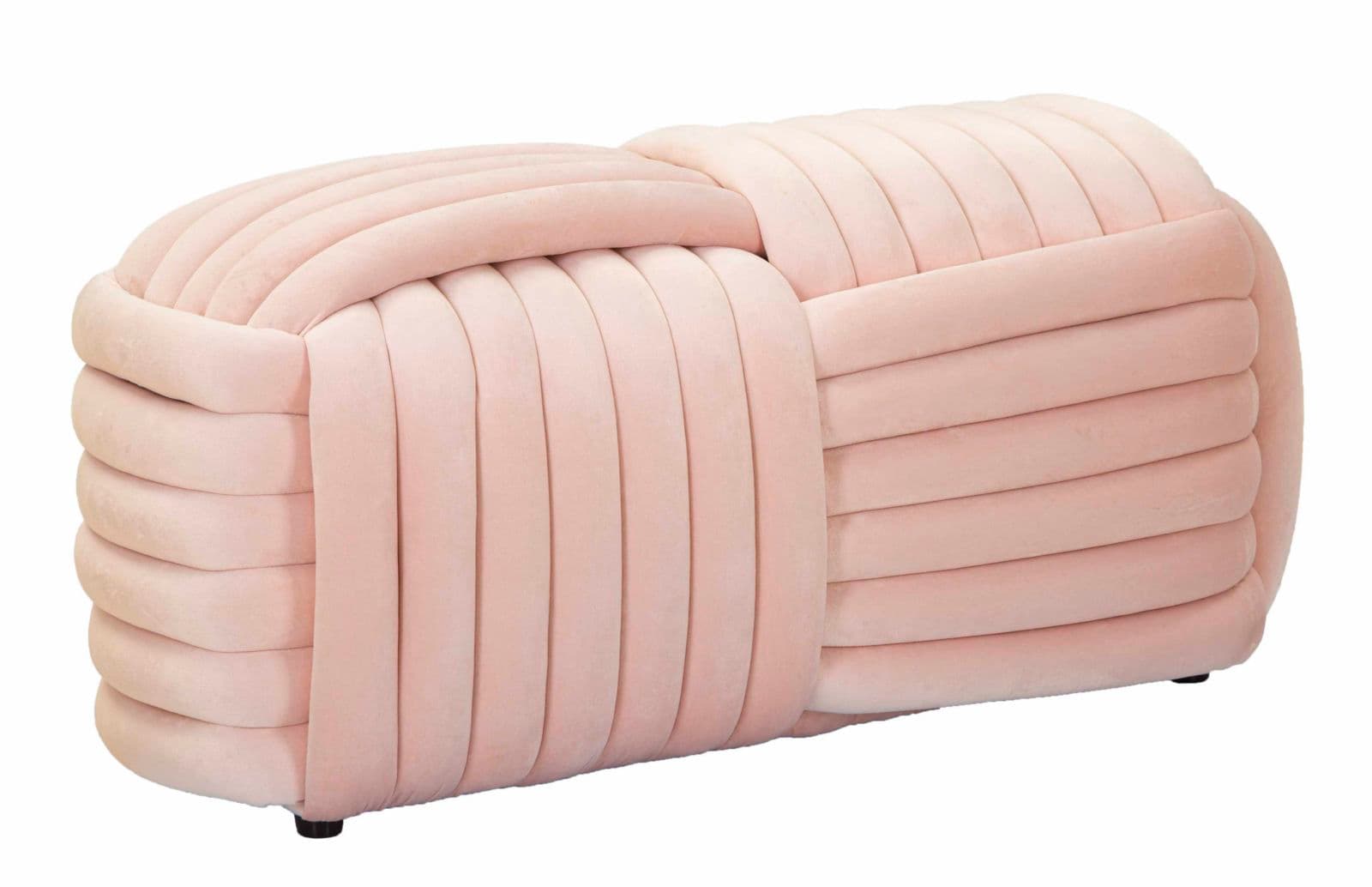 Banco Softy Rosa Cm 90x45x45