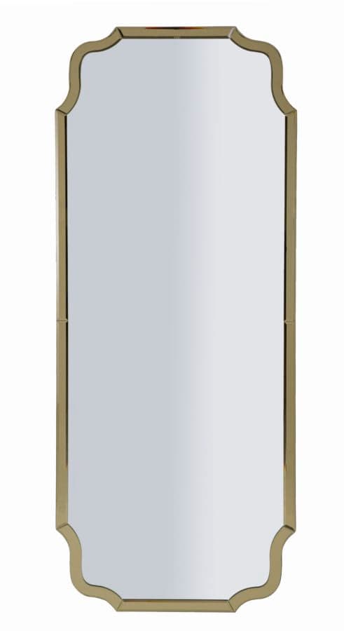 Espelho de Parede Istanbul Dourado Cm 60x2x150 (misura Espelho Cm 54x143,5)