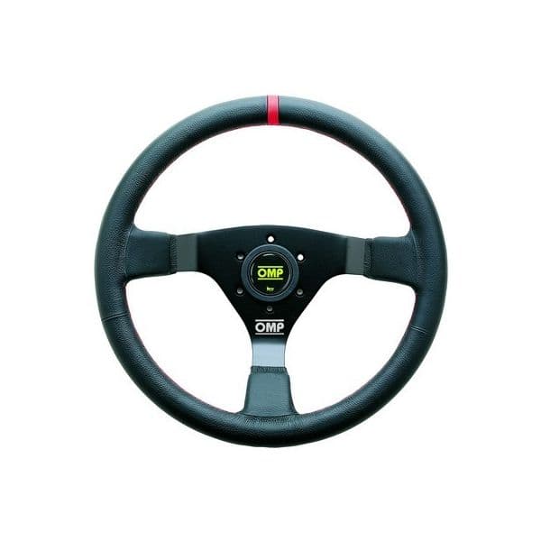 OMPRACING Volante de Corrida Omp Ompod Preto e Vermelho (1980/Nr Ø 35 cm) - OMPOD/1980/NR