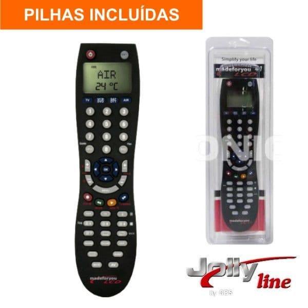 Jolly Telecomando Universal Programável 4:1 c/ Lcd - LCD4:1