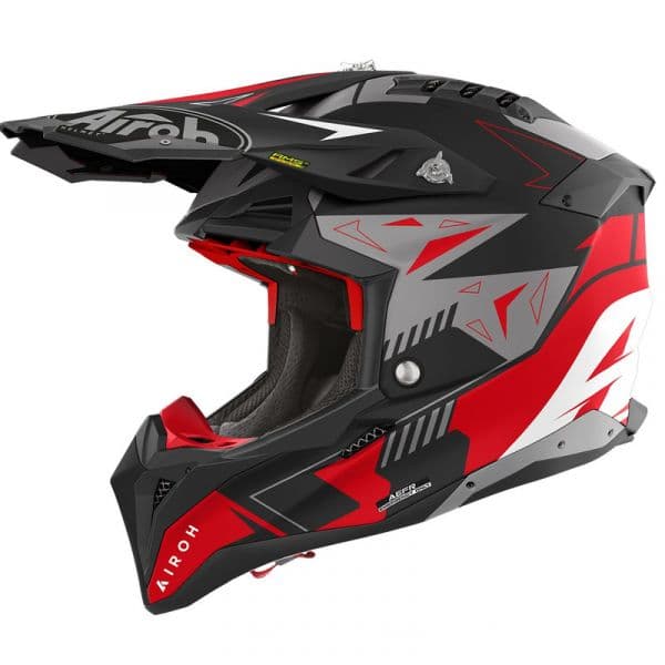 AIROH Capacete Aviator 3 Spin Red Matt S