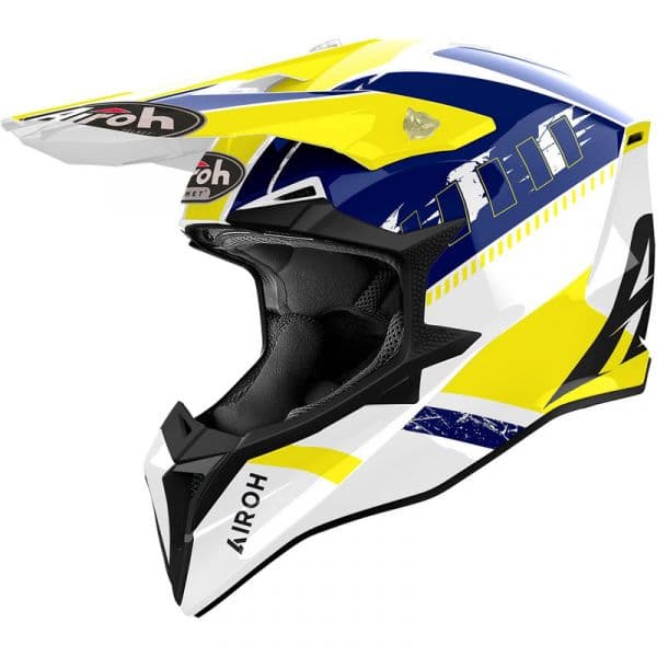 Airoh Capacete Wraaap Feel Yellow / Blue M