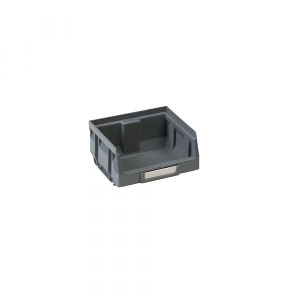 Kaiser+Kraft Caixa de Armazenagem à Vista em Polietileno, Cxlxa 88 X 105 X 54 mm, Embalagem de 50 Unid., Cinzento, Embalagem 50 Unid. Cinzento
