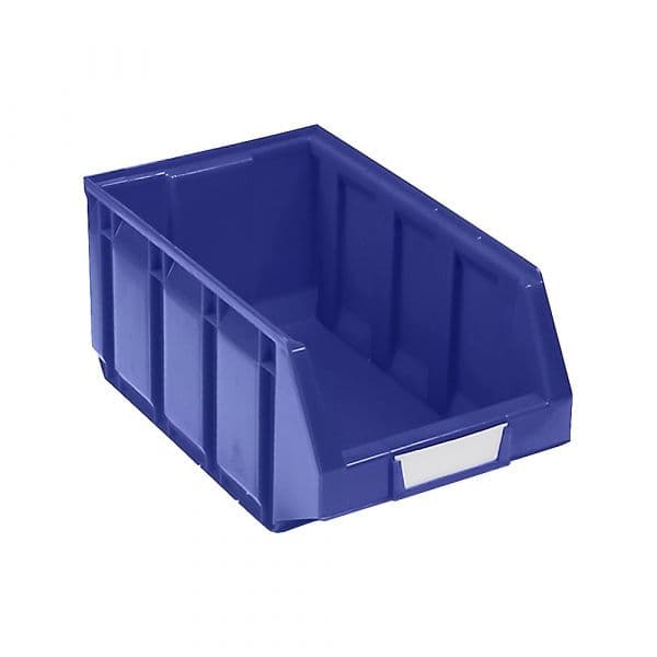 Kaiser+Kraft Caixa de Armazenagem à Vista em Polietileno, Cxlxa 345 X 205 X 164 mm, Azul, Embalagem 24 Unid. Azul