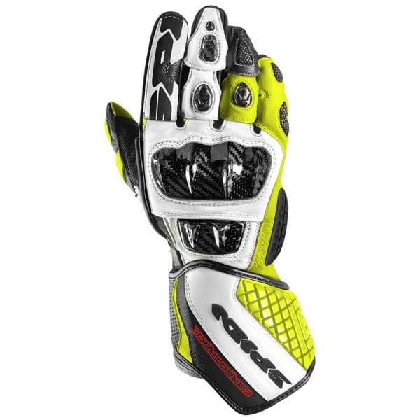Spidi Luvas Carbo Track Evo Black / Yellow Fluo / White - A203-394-L