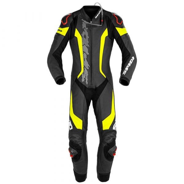 Spidi Macacão Laser Pro Perforated Black / Fluorescent Yellow 50