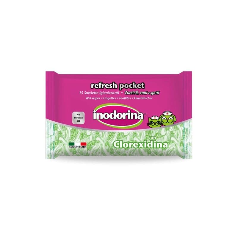 Inodorina Toallitas Refresh  Pocket 15 uds