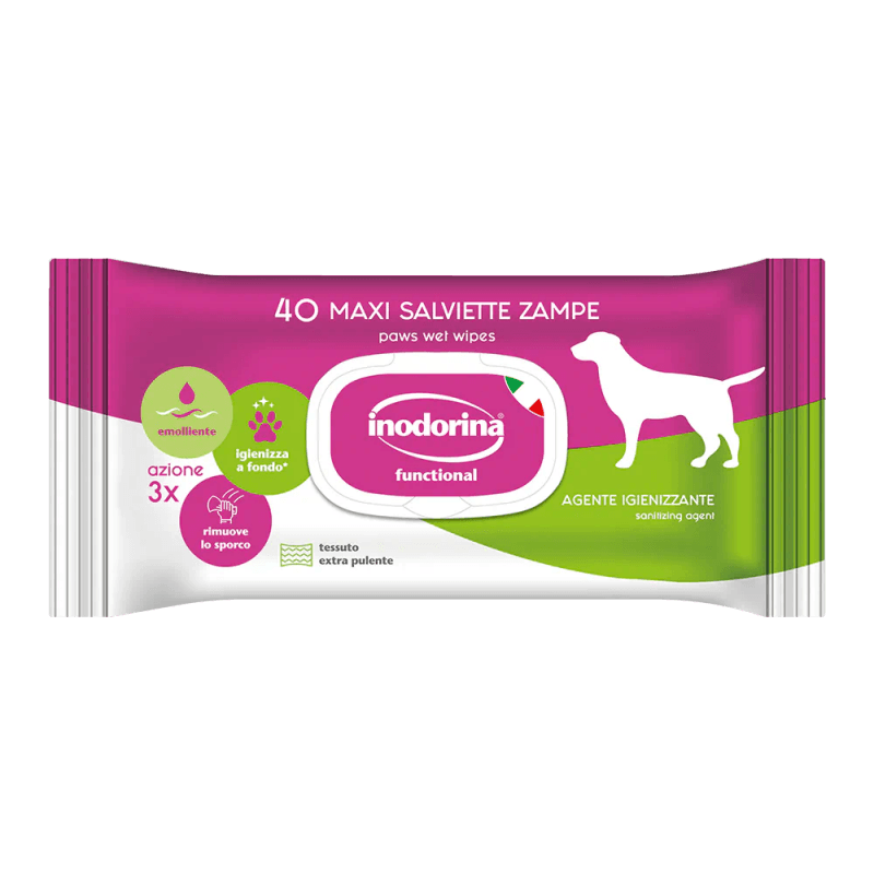 Inodorina Toalhitas Funcionais para as Patas 40 Toalhitas