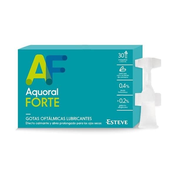 Aquoral Forte Gotas Oftálmicas Lubrificantes 30 Monodoses