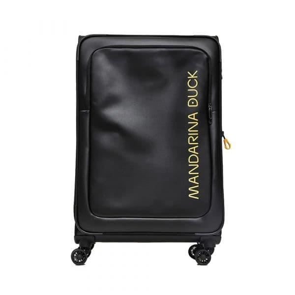 Mandarina Duck Mala Com Rodinhas Eco Coated Large Exp Black One Size