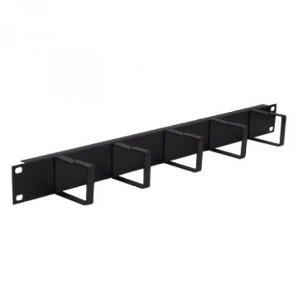 WP Rack 1U metal cable management, Black RAL 9005 - WPN-ACM-101-B