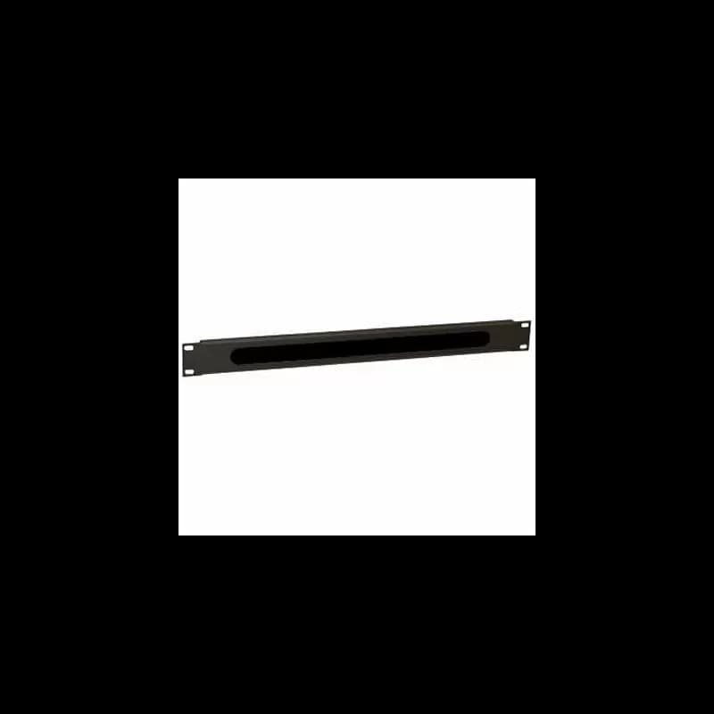 Guia de cabos WP com escova 1U preto RAL 9005
