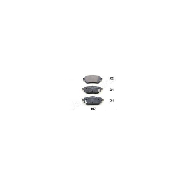 Japanparts Jogo de Pastilhas PP-107AF