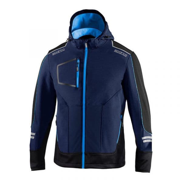 Sparco Casaco Técnico Soft-Shell Tech York Azul Marinho/Azul T1 - S