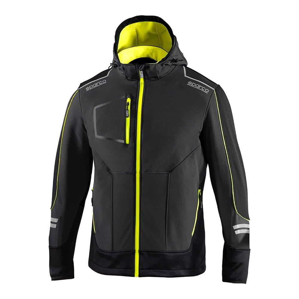 Sparco Casaco Técnico Ndis Soft-Shell Tech Cinzento Amarelo L