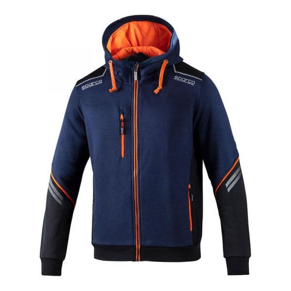Sparco S.OF. Camisola Técnica NDIS Capuz Fecho Completo XL BM/AF