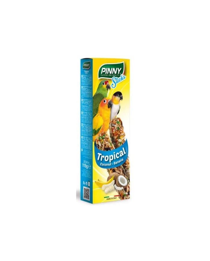 Pinny Psitacideos Stick Frutas Tropicais 115g