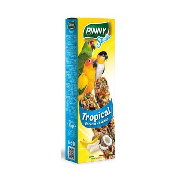 Pinny Psitacideos Stick Frutas Tropicais 115g