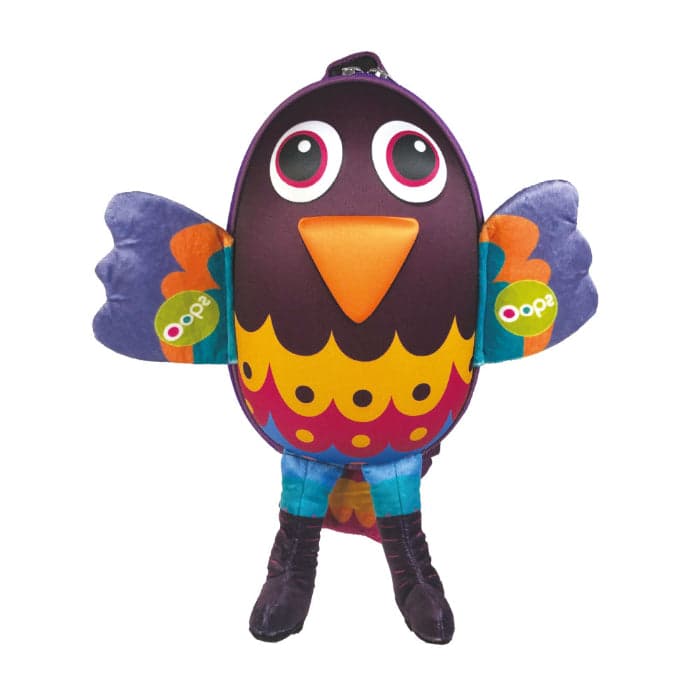 Mochila Corpo Peluche Pavão