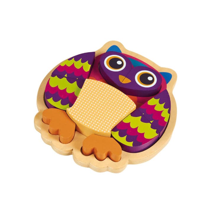 Oops Puzzle 3D Madeira 9 Peças Mocho - OP1600212