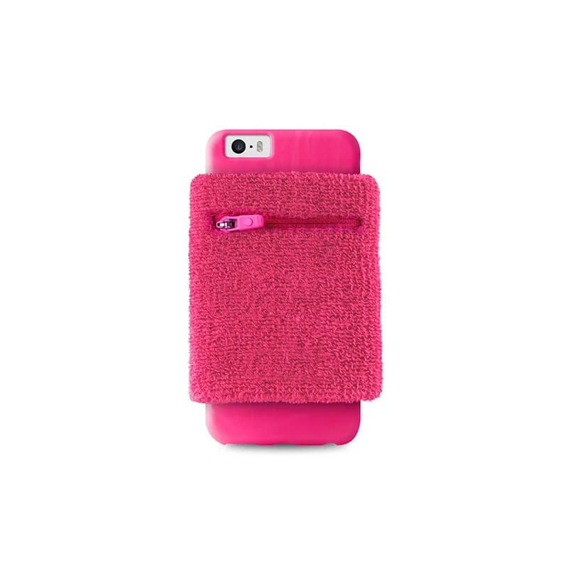 Puro Capa Wristband com Bolso para iPhone 6 Pink