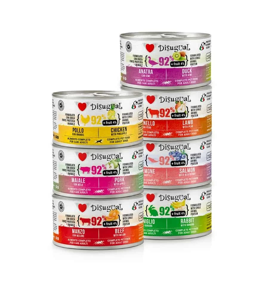 Ração Húmida Disugual Adult +Fruit Coelho com Banana 150gr