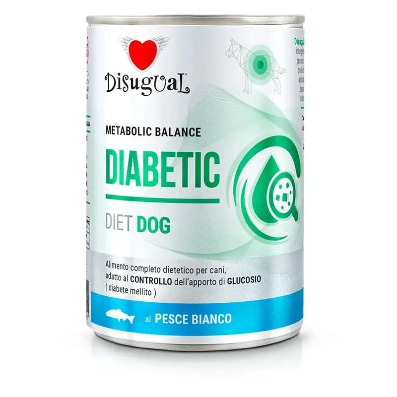 Disugual Diet Diabetic Cão Peixe Branco - Ração húmida para cão com diabetes