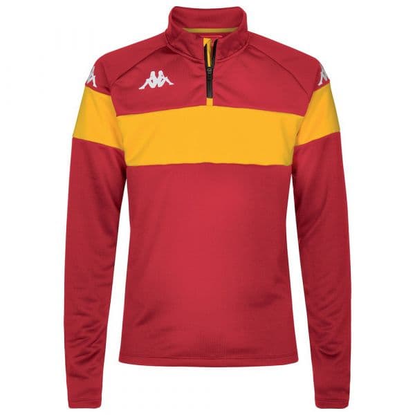 Kappa Dovare Half Zip Sweatshirt Amarelo,Vermelho S Homem